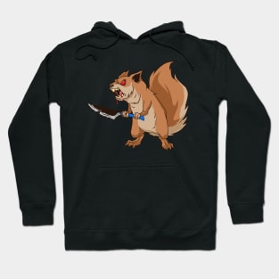 Monster animals - horror knife squirrel Hoodie